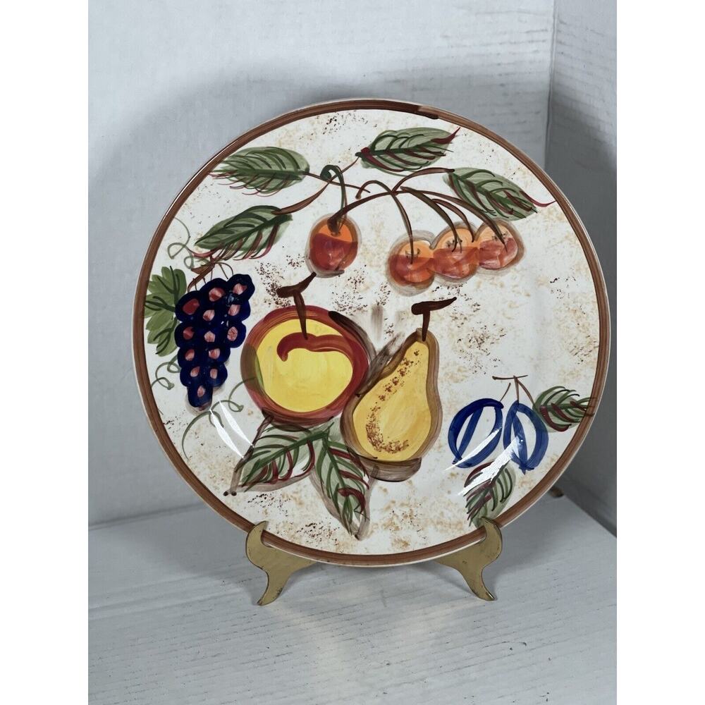 Large Serving Plate Fruit Design Matches Royal Norfolk Pattern Stoneware